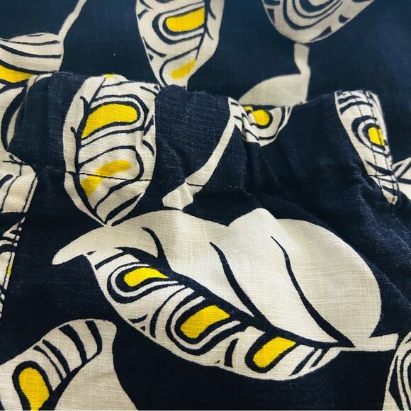 J. Crew Seaside Pant in Tropical Frond Linen-Blend Sz. 4 NWT - Picture 7 of 7